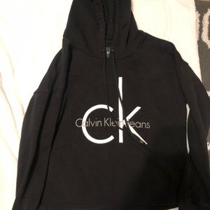 Cropped calvin klein hoodie